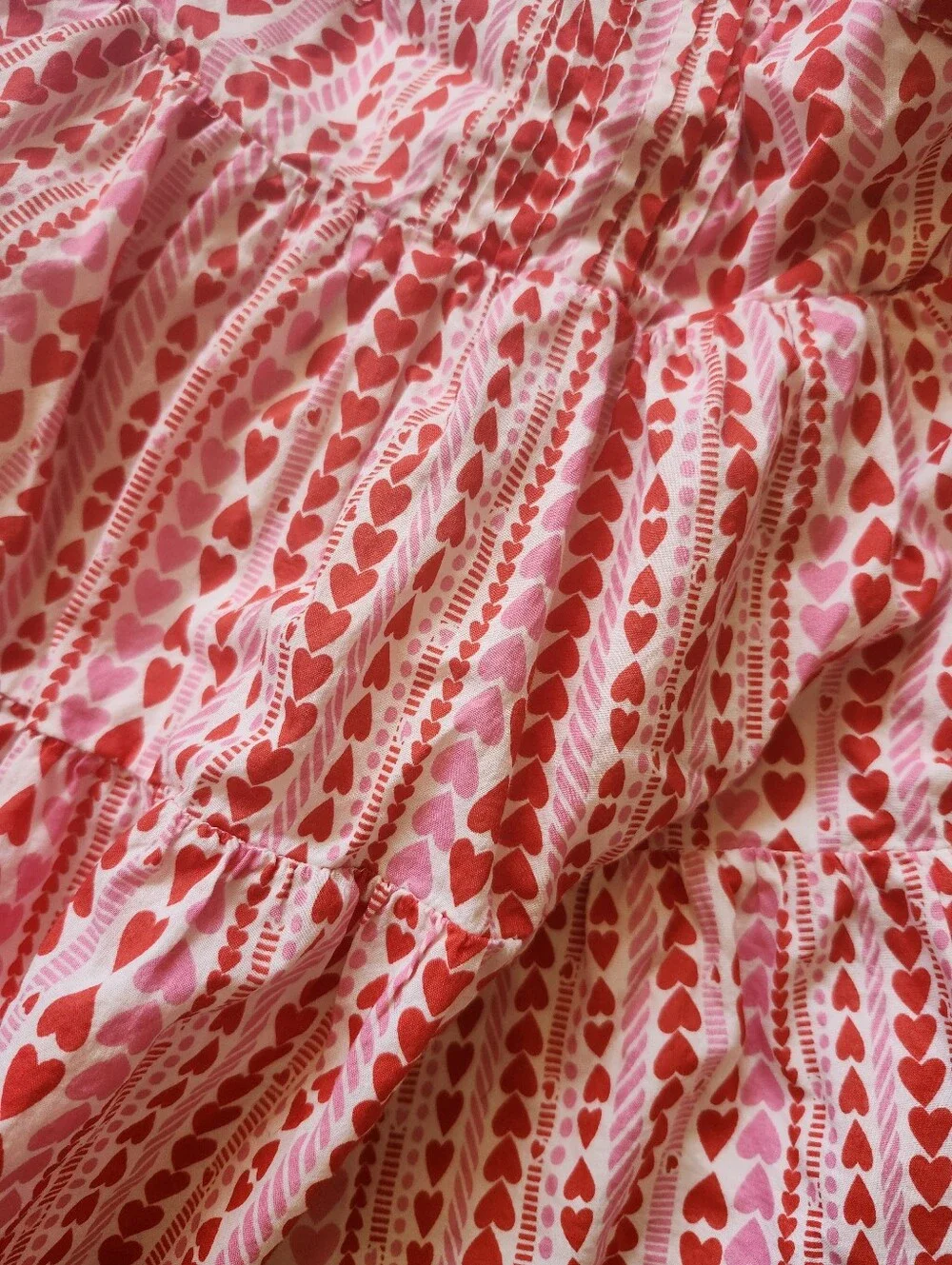 Cat & Jack Red and Pink Heart Valentine's Day Print Sundress